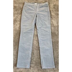 J. Jill Womens Light Blue Corduroy Straight Leg Stretch Pants WPT256861 Size S